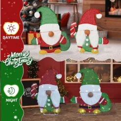 2PCS 24 In. Pre-lit Elf 2D Christmas Decoration -Northlight Shop karl home christmas yard decorations k1g61000512 44 1000