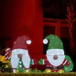 2PCS 24 In. Pre-lit Elf 2D Christmas Decoration -Northlight Shop karl home christmas yard decorations k1g61000512 4f 1000