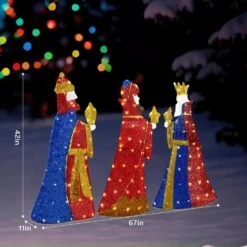 42 In. Set Of 3 Lighted Three Kings Christmas Decorations 9 42 In. Set Of 3 Lighted Three Kings Christmas Decorations -Northlight Shop karl home christmas yard decorations k1g61000517 1f 1000