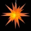 14 In. Illuminated LED Amber Holiday Moravian Star -Northlight Shop kringle traditions christmas novelty lights 72715 64 1000