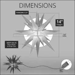 14 In. Illuminated LED Red Holiday Moravian Star 10 14 In. Illuminated LED Red Holiday Moravian Star -Northlight Shop kringle traditions christmas novelty lights 72716 1f 1000