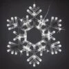 20 In. 70-Light Cool White Folding Twinkle Snowflake Decoration LED 2 20 In. 70-Light Cool White Folding Twinkle Snowflake Decoration LED -Northlight Shop kringle traditions christmas novelty lights 79760 64 1000