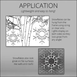 36 In. 105-Light LED Warm White Folding Snowflake Decoration -Northlight Shop kringle traditions christmas novelty lights 79772 44 1000