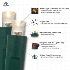 25 Ft. 50-Light Warm White 5 Mm LED Balled Mini Light Set 12 25 Ft. 50-Light Warm White 5 Mm LED Balled Mini Light Set -Northlight Shop kringle traditions christmas string lights 75983 44 1000