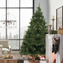 7 Ft. Feel Real Downswept Douglas Fir Hinged Unlit Artificial Christmas Tree -Northlight Shop lattoy unlit christmas trees hd2 b ct04 76 1000