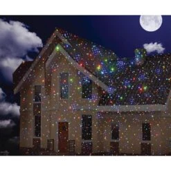 Red, Green And Blue Laser Christmas Projector Lights Outdoor, Motion Firefly With Remote Control And Cable Lock -Northlight Shop ledmall christmas novelty lights lm ll rgbmr 002 1f 1000