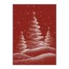 Christmas 6 Ft. X 9 Ft. Red Halo Christmas Trees Area Rug -Northlight Shop light red haiimeid christmas doormats x25iu0103h 169 64 1000
