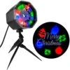 Multi-Color Projection Plus JingleMingle Merry Christmas With Ornaments Stake -Northlight Shop lightshow christmas light projectors 112396 64 1000