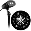 White Strobing Snowflake Projection Stake -Northlight Shop lightshow christmas light projectors 113391 64 1000