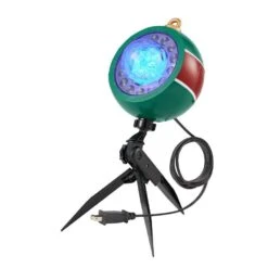 Blue/White Christmas Projection Plus Kaleidoscope Plus Whirl-A-Motion-SnowFlurry Halloween Light Projector -Northlight Shop lightshow christmas light projectors 117003 1d 1000