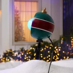 Blue/White Christmas Projection Plus Kaleidoscope Plus Whirl-A-Motion-SnowFlurry Halloween Light Projector -Northlight Shop lightshow christmas light projectors 117003 c3 1000