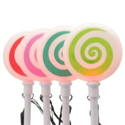 18.11 In. Color Changing Pathway Peppermint Stakes (Set Of 4) -Northlight Shop lightshow christmas pathway lights 34986 40 1000