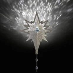 18.50 In. Lighted Projection Tree Topper- Kaleidoscope Set -Northlight Shop lightshow christmas tree toppers 38708 c3 1000