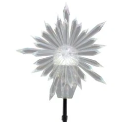 19 In. Projection Tree Topper-Kaleidoscope-Starburst (White)