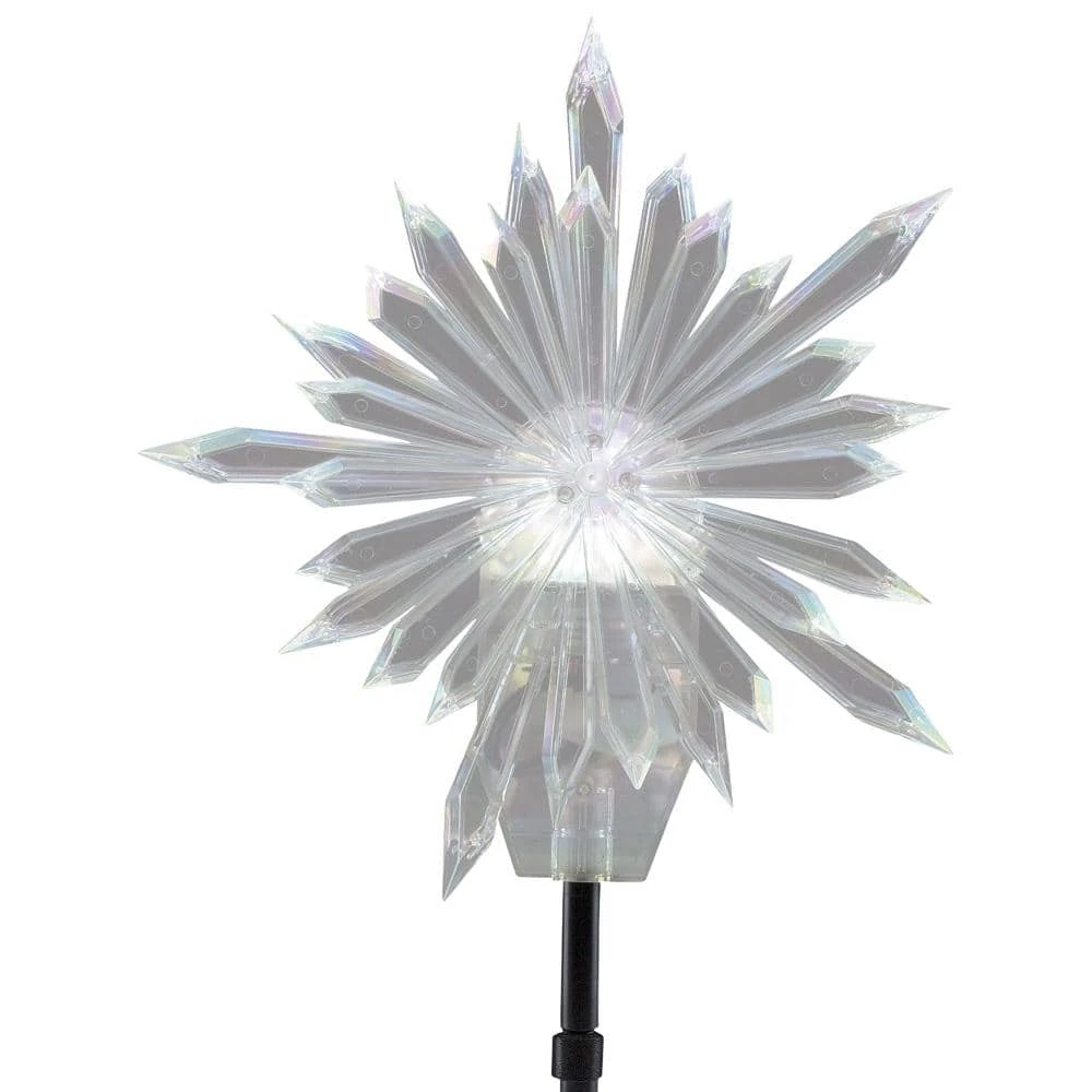 19 In. Projection Tree Topper-Kaleidoscope-Starburst (White) 1 19 In. Projection Tree Topper-Kaleidoscope-Starburst (White)