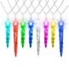 12.5 Ft. 12-Light Christmas Color Changing Light Show Icicle String Light Set -Northlight Shop lightshow icicle lights 116086 64 1000