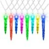 24.5 Ft. 24-Light Color Motion Deluxe String Icicle Bulbs -Northlight Shop lightshow icicle lights 116096 64 1000