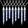 11 In. X 9 In. X 7 In. 8-Light LED Icy Blue/White Christmas Shooting Star Icicle Light String -Northlight Shop lightshow icicle lights 116288 64 1000