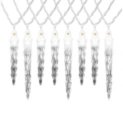 12.5 Ft. 12-Light Christmas Synchro Icicle String Light Set -Northlight Shop lightshow icicle lights 116317 40 1000