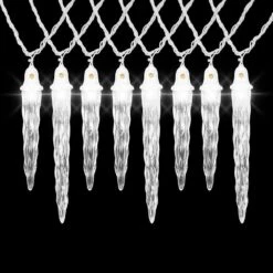12.5 Ft. 12-Light Christmas Synchro Icicle String Light Set