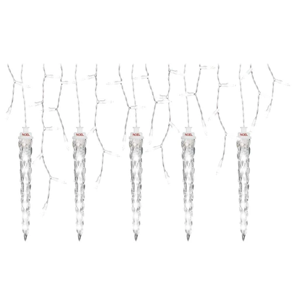 11 In. 5-Count Christmas LED White Shooting Star Light String-Icicle 1 11 In. 5-Count Christmas LED White Shooting Star Light String-Icicle