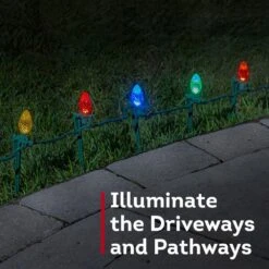 Universal Christmas Light Yard Stakes 7.5 In., Green, Outdoor Stakes For C-Series And LED Mini Holiday Lights (100-Pack) -Northlight Shop lites up christmas light accessories 73001 100gdd 1f 1000