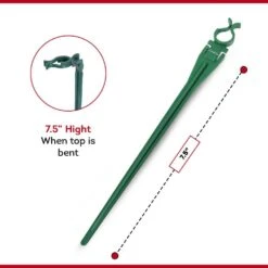 Universal Christmas Light Yard Stakes 7.5 In., Green, Outdoor Stakes For C-Series And LED Mini Holiday Lights (100-Pack) -Northlight Shop lites up christmas light accessories 73001 100gdd 44 1000
