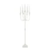52 In. White Metal Taper 12-Slot Candelabra -Northlight Shop litton lane christmas candles 047004 64 1000