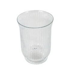 Clear Ribbed Glass Decorative Vase -Northlight Shop litton lane christmas candles 047336 1d 1000