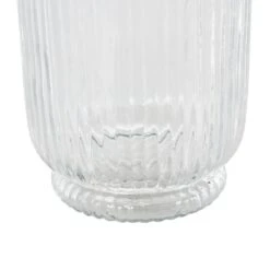 Clear Ribbed Glass Decorative Vase -Northlight Shop litton lane christmas candles 047336 c3 1000