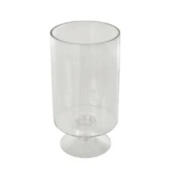 Clear Glass Wide Candle Holder With Elevated Base 10 Clear Glass Wide Candle Holder With Elevated Base -Northlight Shop litton lane christmas candles 047340 40 1000