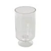 Clear Glass Wide Candle Holder With Elevated Base -Northlight Shop litton lane christmas candles 047340 64 1000