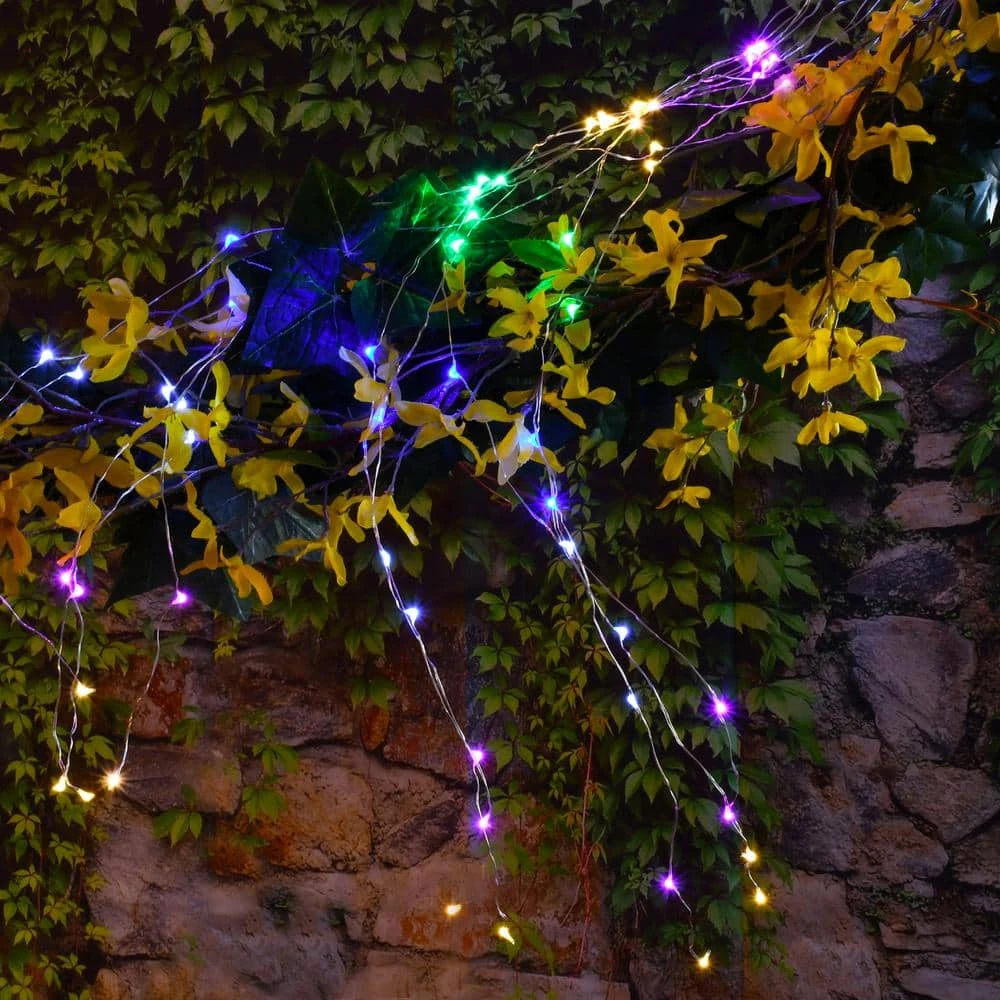 100-Light LED Battery Operated Multi-Color Multi-Strand Fairy String Lights (Set Of 2) 4 100-Light LED Battery Operated Multi-Color Multi-Strand Fairy String Lights (Set Of 2) - Image 4