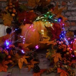 100-Light LED Battery Operated Multi-Color Multi-Strand Fairy String Lights (Set Of 2) 10 100-Light LED Battery Operated Multi-Color Multi-Strand Fairy String Lights (Set Of 2) -Northlight Shop lumabase christmas novelty lights 58802 c3 1000