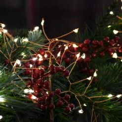 100-Light Bulb LED Warm White Light Bulb With Copper Wire, Battery Operated Firecracker Fairy String Lights (Set Of 2) -Northlight Shop lumabase christmas novelty lights 65102 4f 1000