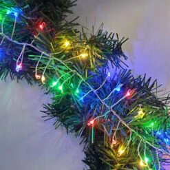 100-Light Battery Operated Multi-Color Firecracker Fairy LED String Lights (Set Of 2) 7 100-Light Battery Operated Multi-Color Firecracker Fairy LED String Lights (Set Of 2) -Northlight Shop lumabase christmas novelty lights 66302 4f 1000