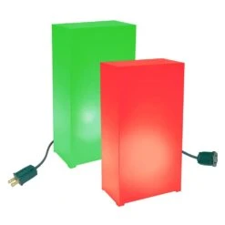 Red And Green Light Electric Luminaria Kit (10-Count String)