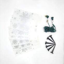 Electric LED Luminaria Kit- Snowflake (6-Count) -Northlight Shop lumabase christmas pathway lights 34406 1f 1000