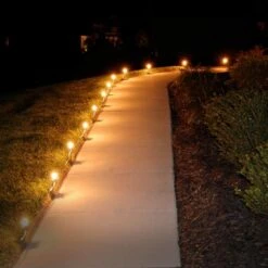 Pathway Clear String Lights (Set Of 10) -Northlight Shop lumabase christmas pathway lights 61010 1f 1000