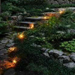 Pathway Clear String Lights (Set Of 10) -Northlight Shop lumabase christmas pathway lights 61010 4f 1000