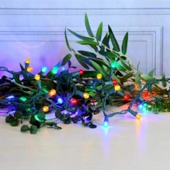 70-Light LED Multi-Color Plastic Globe Electric String Light -Northlight Shop lumabase christmas string lights 35201 1f 1000