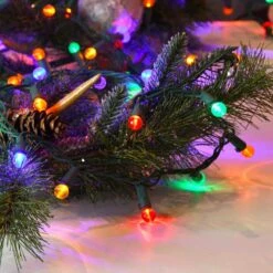 70-Light LED Multi-Color Plastic Globe Electric String Light -Northlight Shop lumabase christmas string lights 35201 44 1000