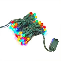 70-Light LED Multi-Color Plastic Globe Electric String Light