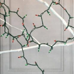 200-Light Red And Green Mini String Light -Northlight Shop lumabase christmas string lights 38702 1f 1000
