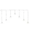 Electric Starburst LED Curtain String Lights With Soft White Lights