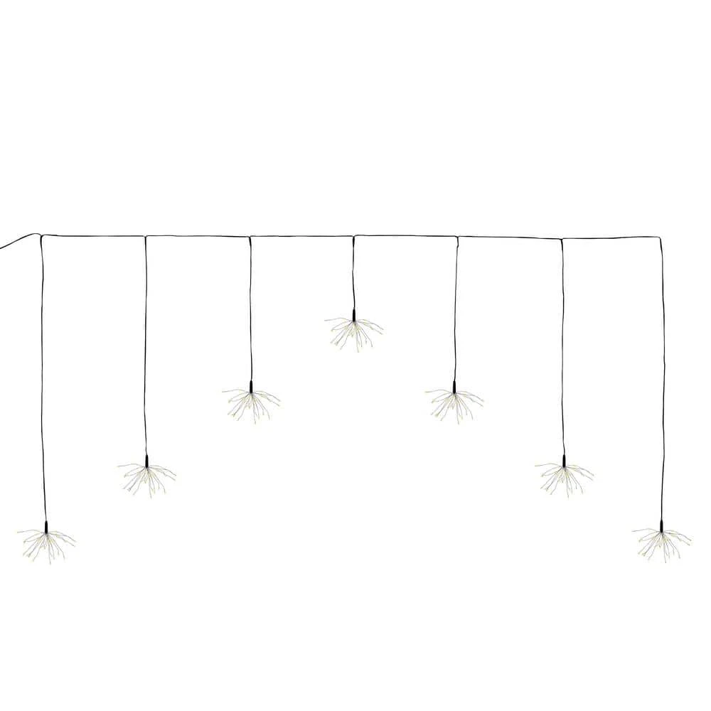 Electric Starburst LED Curtain String Lights With Soft White Lights 1 Electric Starburst LED Curtain String Lights With Soft White Lights