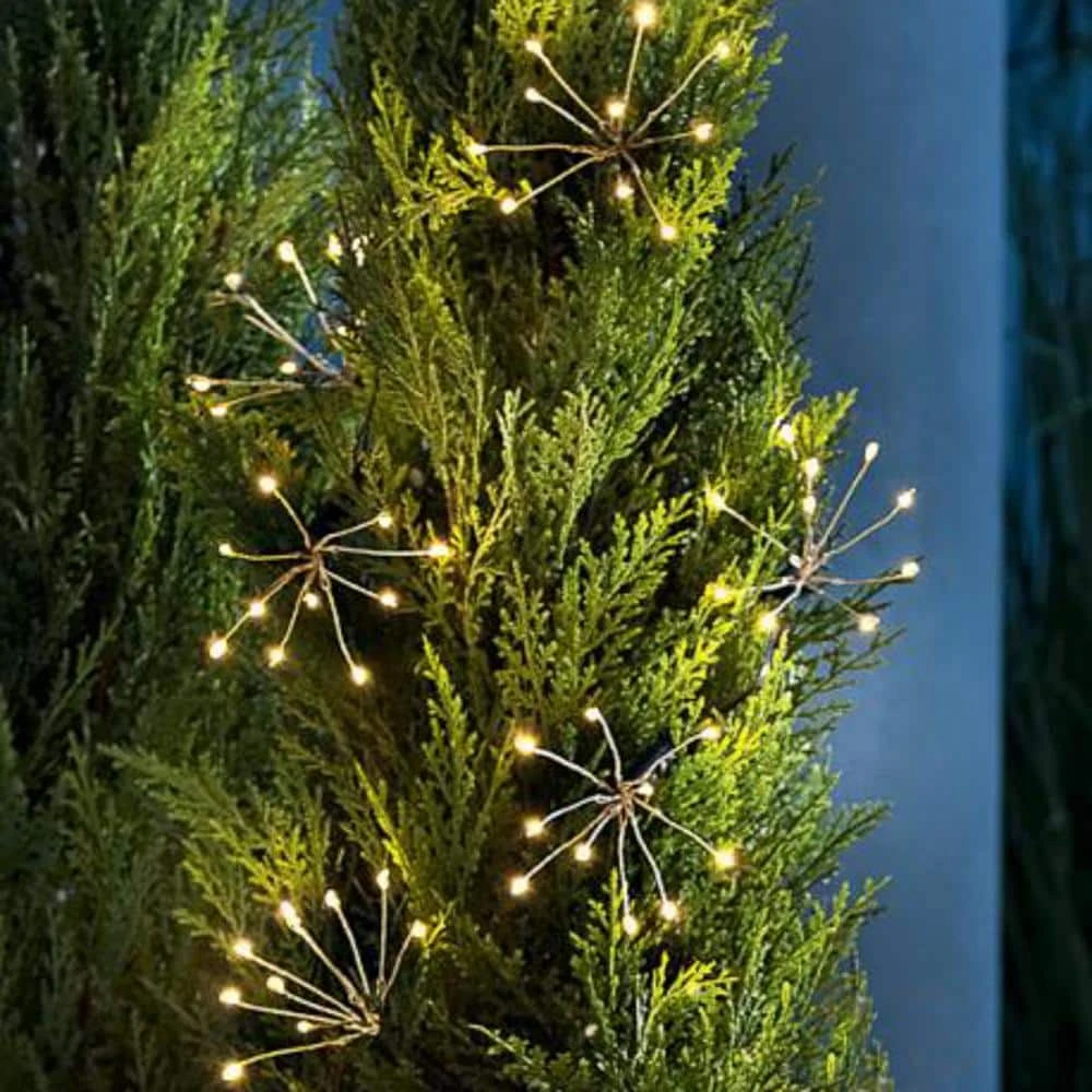 Electric Starburst LED Curtain String Lights With Soft White Lights 2 Electric Starburst LED Curtain String Lights With Soft White Lights - Image 2