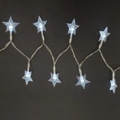 Battery Operated LED White String Lights - Star (Set Of 2) 6 Battery Operated LED White String Lights - Star (Set Of 2) -Northlight Shop lumabase christmas string lights 53202 c3 1000