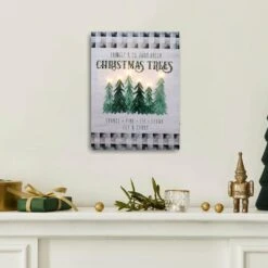 16 In. Battery Operated Lighted Wall Art With Remote Control - Holiday Tree Farm 5 16 In. Battery Operated Lighted Wall Art With Remote Control - Holiday Tree Farm -Northlight Shop lumabase christmas wall decorations 19801 4f 1000