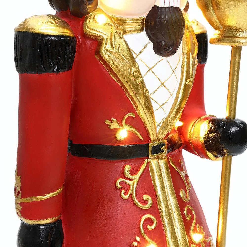 24.8 In. H Red Christmas Nutcracker King With Lights 2 24.8 In. H Red Christmas Nutcracker King With Lights - Image 2